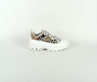 Arthur Vintage Check White Sneakers (never worn)