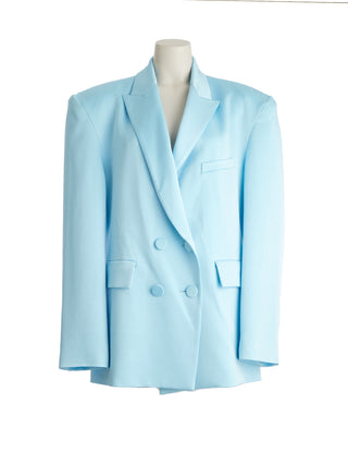 Wells Crêpe Satin Blazer