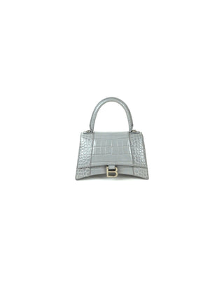 Embossed Hourglass Small Top Handle Bag