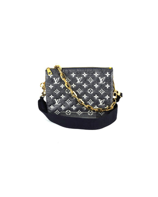 LV Monogram Denim Printed Coussin PM Bag